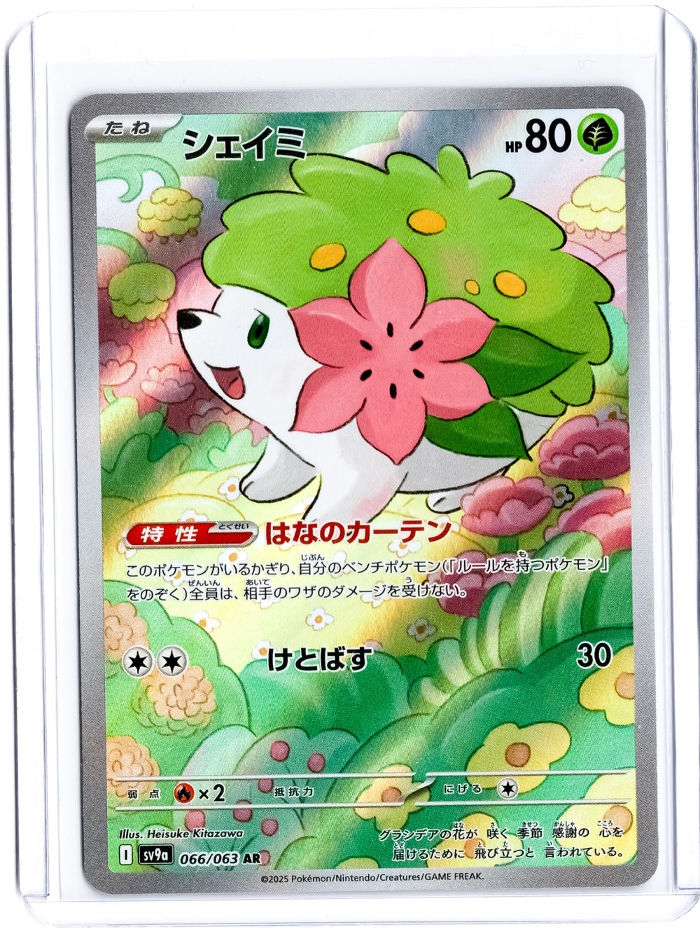 Shaymin (JP) 066/063 Art Rare Hot Air Arena NM Pokemon Trading Card